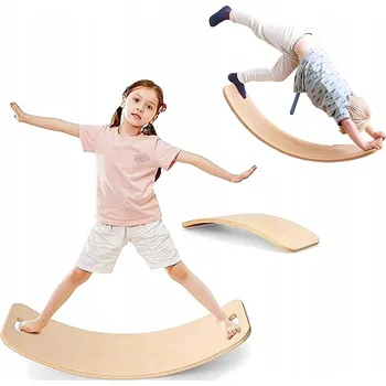 Dřevěná hračka BALANČNÍ DESKA DŘEVĚNÁ KREA BALANCE BOARD