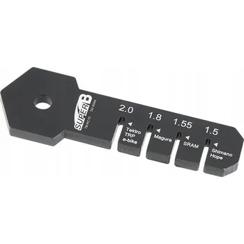 Zabezpečení domácnosti Měřidlo tloušťky brzdového kotouče a řetězu Super B