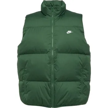Pánská vesta Pánská vesta Nike CLUB PUFFER XL Tmavě zelená, Bílá