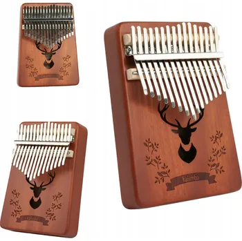 Obraz Dřevěná kalimba INSTRUMENT KARIMBA PIANO MAHAGON ZANZA MBIRA