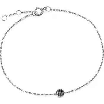 Náramek Náramek z bílého zlata s černými brilianty Ziva IZBR908ANR + dárkové balení LUXUS zdarma