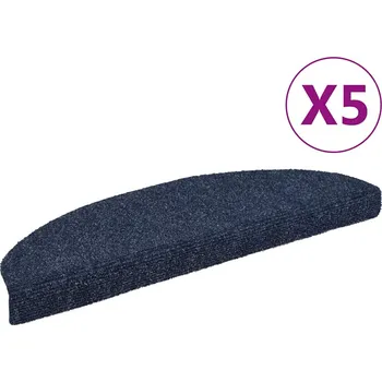 Nášlap na schod Schodové rohože samolepicí 5 ks 65 x 21 x 4 cm modré, půlkulaté, velké IM_149708