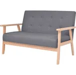 Dvousedačka, textilní čalounění, tmavě šedá IM_244652