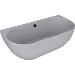 POLYSAN PAGODA nástěnná vana litý mramor 170x85x58cm, šedá mat