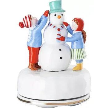 Vánoční dekorace Rosenthal Vánoční hrací skříňka, Vánoční radovánky, Ø 11,5 cm 02451-725442-27411