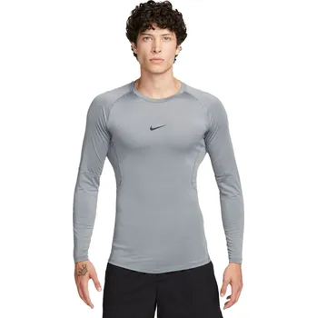Kompresní oblečení Nike Pro Dri-FIT Tight Long-Sleeve Fitness Top - smoke grey/black Šedý (XXL)