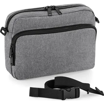 Kabelka BagBase Taška přes rameno BG242 Grey Marl 26 x 19 x 7 cm