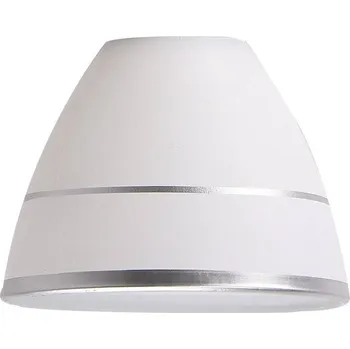 Stínidlo Bílé skleněné stínidlo s páskem E27 pro žárovky Elotte