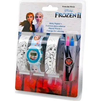 Hodinky SOUPRAVA HODINKY A PÁSKY K VYBARVENÍ FROZEN eur 20753 Velikost: uni