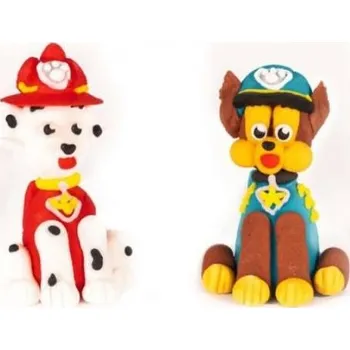 Jedlá dekorace na dort Cukrová figurka Paw Patroll Chase a Marshall - K Decor