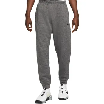 Pánské tenisové tepláky Nike Therma-FIT Tapered Fitness Pants - charcoal heather/dark smoke grey/black Šedý (XL)