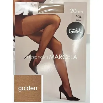 Dámské oblečení Dámské punčochy Marcela 20 DEN - 5 (XL) / golden