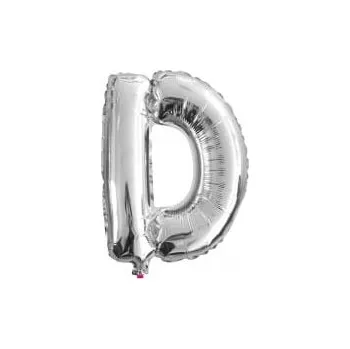 Balónek BALÓNEK 100CM PÍSMENO STŘÍBRNÉ D