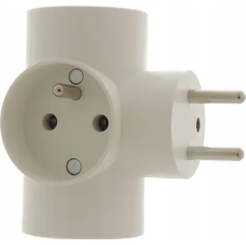 Elektrická zásuvka 3zásuvkový Rozbočka rozbočovač rozdvojka
