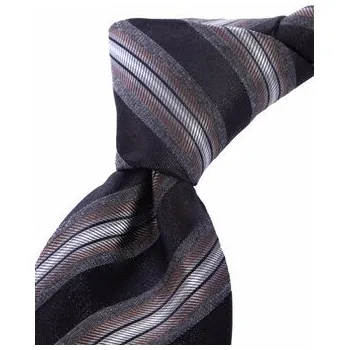 Kravata ELSNER Kravata JEDWAB ŻAKARD A0045 Hnědá OS