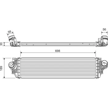Chladič motoru Chladič turba VALEO 822929
