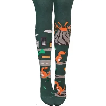 Dámské punčochy Chlapecké punčocháče Dino World - 104-110 / zelená