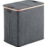 GEDY YOSHI koš na prádlo 53x51x34cm, bambus, šedá