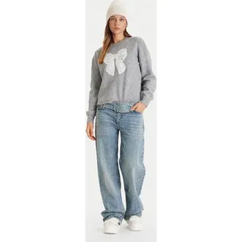 Dámský svetr Vero Moda Svetr Ivory 10342072 Šedá Regular Fit S