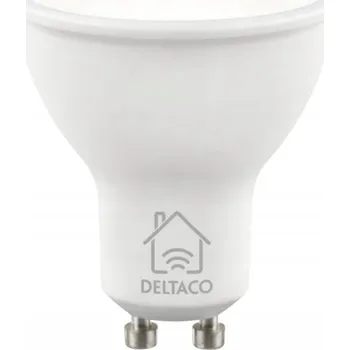 Žárovka DELTACO Chytrá LED žárovka SMART HOME GU10 WiFi 2.4GHz 5W 470lm, bílá