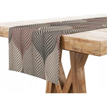 Obraz Běžec na stůl béžový 160 x 40 cm