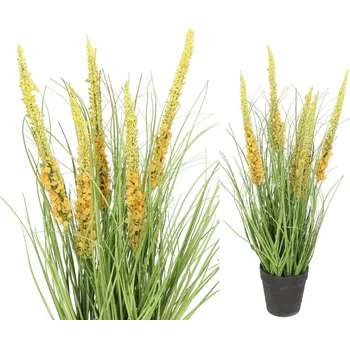 umělá květina TRÁVA UMĚLÁ ROSTLINA V KVĚTINÁČI UMĚLÉ KVĚTINY VŘESOVÁ DEKORACE