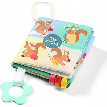 Senzorická knížka s kousátkem a šustítkem SEASONS Babyono 1511