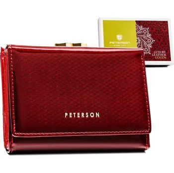 Peněženka Kompaktní dámská peněženka z lakované přírodní kůže