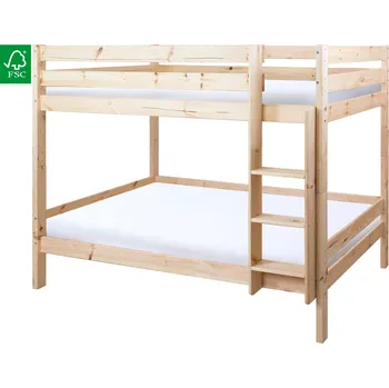 Postel Patrová postel se zábranou, 90x200, smrk, BENY