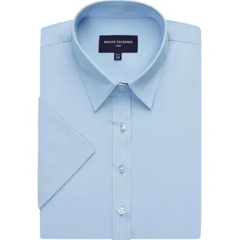 Dámská košile Brook Taverner Dámská košile s krátkým rukávem BR693 Blue 14 (42)