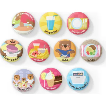 Kalendář Dokido Papání - sada magnetek