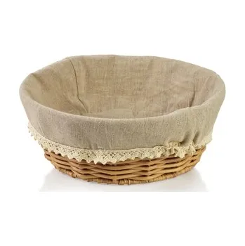 chlebník SINO Koszyk 23x23x9cm materiał koronka