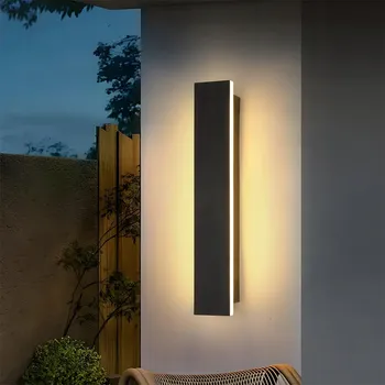 Nástěnné svítidlo LED Nástěnné Svítidlo Fasádní IP65 Černé 30CM 9W Teplá Bílá