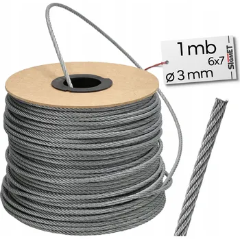 Lany Ocelové lanko Sigmet 3 x 1 m