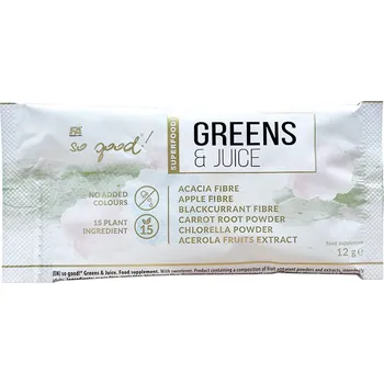 Fitness strava FA - Fitness Authority So Good Greens & Juice Sample 12 g Příchuť: třešeň