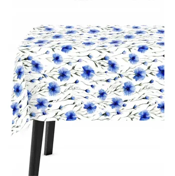 ubrus Obrus na Stůl 140x220 Zúžení Zdarma Dekorativní Matný Chrpy 9881