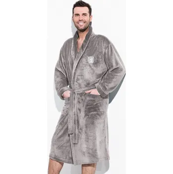 Dámský župan PÁNSKÝ ŽUPAN BORIS 4XL šedá 4XL