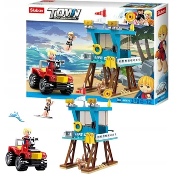 ostatní stavebnice Záchranný bod města Sluban Stavebnice 119 dílků