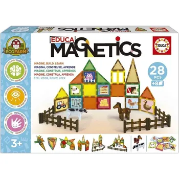 ostatní stavebnice EDUCA Magnetická stavebnice Magnetics EKO Farma 28 ks