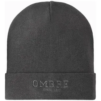 Čepice Ombre Clothing Pánská čepice v šedé barvě V2 om-acwh-0120