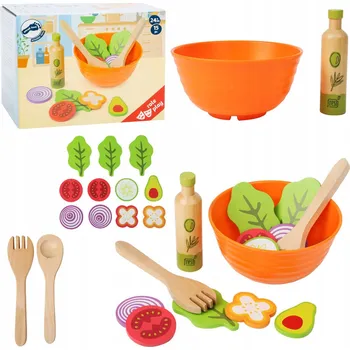 Dřevěná hračka Sada na salát Small Foot 11476