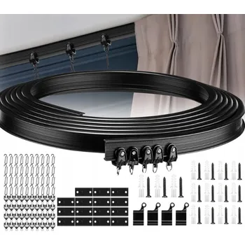 GARNÝŽ FLEXIBILNÍ NA STROP NEBO STĚNU, ZÁCLONOVÁ LIŠTA 5 M