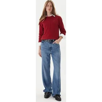 Pánský svetr Tommy Hilfiger Svetr Fine WW0WW44993 Červená Regular Fit 3XL