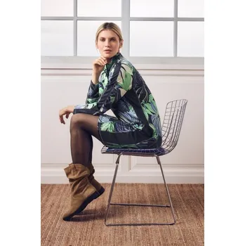 Dámské šaty Dámské zimní šaty HAJO 10711 561 D Sweatkleid Blätterdruck Velikost: 36