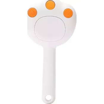 Kartáč pro zvířata TopTechnology Pet Cleaning Spray Masážní Hřeben (Bílý)