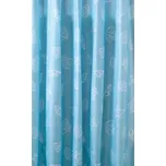 AQUALINE Sprchový závěs 180x200cm, polyester, modrá, mušle