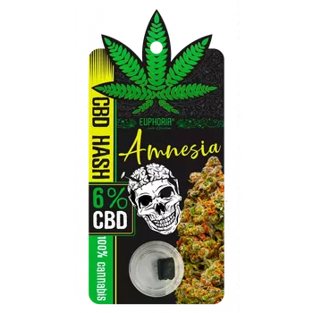 CBD 6% CBD Hash Amnesia od společnosti Euphoria.