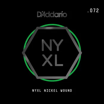 Strunný nástroj D'Addario NYXL 072 Samostatná struna pro kytaru