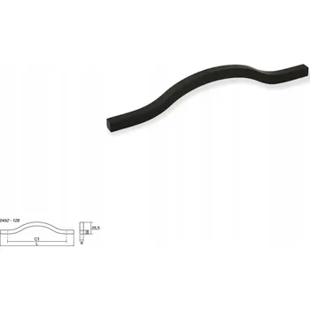 Nábytkové kování Nábytková úchytka VIEFE BRAVE 0452 128mm černá matná