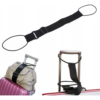 Bezpečnostní kamera Přídavný popruh DKM Pas z gumą bagażowy czarny